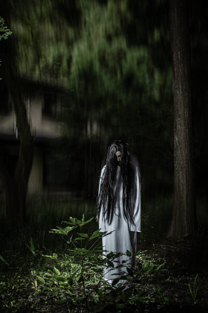 A Japanese ghost in a forest